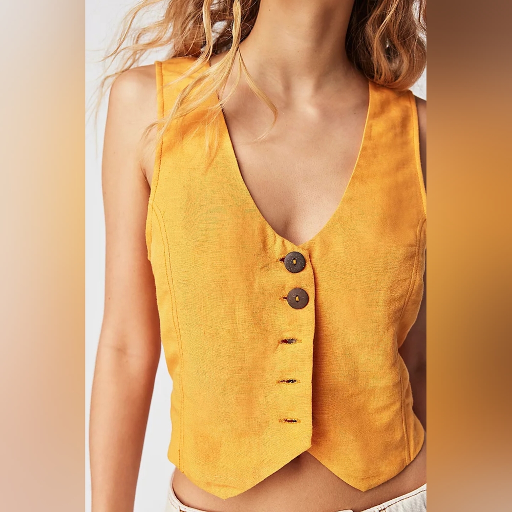 FREE PEOPLE Reisling Vest NWT - LARGE - Picture 4 of 9